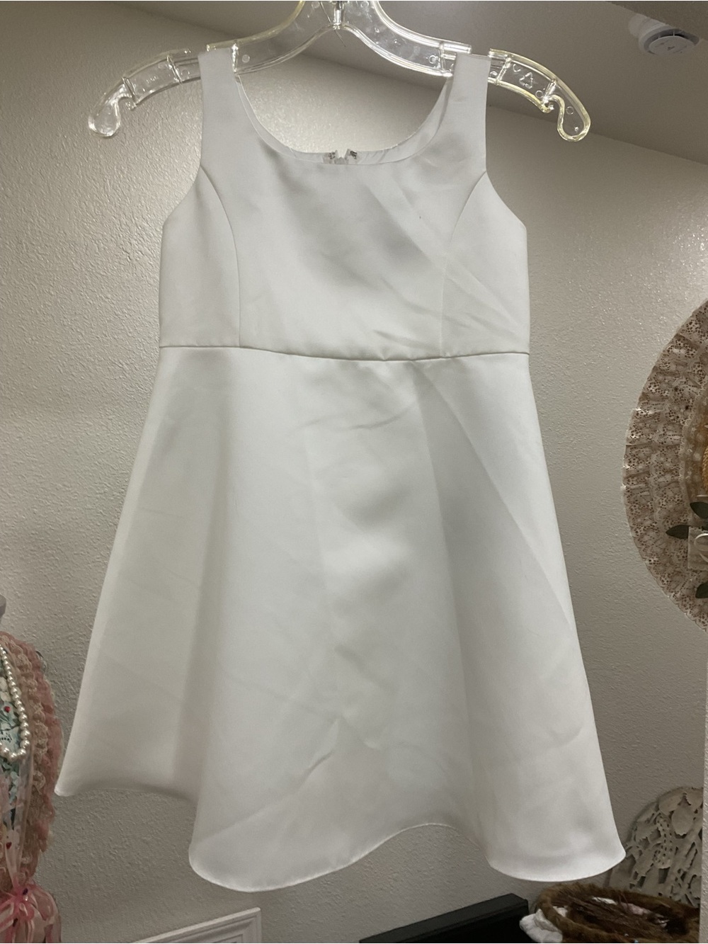 NEW Seahorse Girls' White Sleeveless A-Line Party Dress